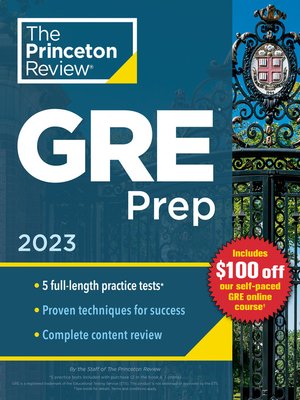 cover image of Princeton Review GRE Prep, 2023